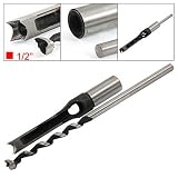 Amico 1/2" Hollow Square Mortiser Chisel Auger Drill Bit Tool