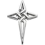 29mm Cross Pendant In 14K White Gold - Men & Ladies