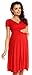 Zeta Ville - Women's Maternity Wrap V-neck Summer Dress - Short Sleeves - 108c