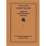 1934 1935 1936 CHRYSLER Shop Service Repair Manual Book by Chrysler