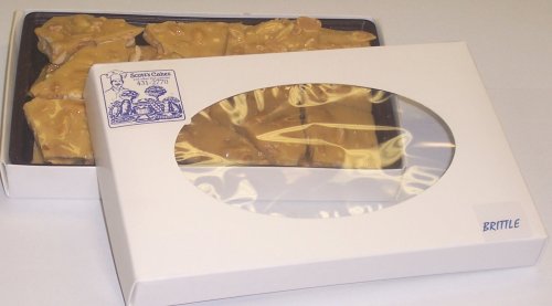 Scott's Cakes 1 lb Peanut Brittle in a White Gourmet Box by Scott's Cakes