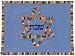 ArtisanStreet's Blue Challah Cover. Bread Cover Features Earth Tones Border with Star of David and Mixes Traditional Mayan Weaving Patterns. For the Shabbat Table. Handcrafted.
