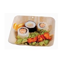 Packnwood Palm Leaf Plate, 6.3" Length x 6.3" Width (4 Packs of 25)