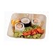 Packnwood Palm Leaf Plate, 6.3" Length x 6.3" Width (4 Packs of 25)