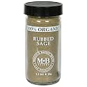 Morton & Bassett Organic Rubbed Sage, 1.3-Ounce Jars (Pack of 3)