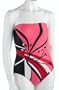 Gottex Women's Frangipani 1 Piece Bandeau Swimsuit