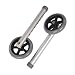 Cosco Ability Care 5" Fixed Wheel for Standard Walker with 1" Extension Tube, Silver
