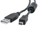 Olympus CB-USB5 / USB6 Compatible USB Data Cable w/ Ferrite, Black