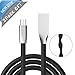 Microusb Cable, Avolare 2 Pack 6FT Tangle Free Micro-USB to USB Charger Cable For Android, Samsung, HTC, Motorola, Blackberry Smartphones, Tablets, 1 Year Warranty(Black )