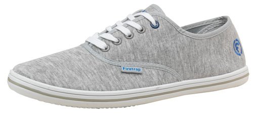 Firetrap Mens Arrows Plimsoll Grey/Cobalt
