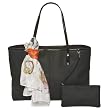 Hollywood Intuition Tote With Scarf - Black