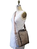 M1SL SUN Mocha of Katty TESAGE t1te bags, Style 1, Sunbrella (Water-proof), Shoulder bags with Drawstring Closure Top,