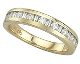 14K Round and Baguette Cut Diamond Woman's Wedding/Anniversary Band - 0.50 Ct.