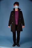 Japanese Anime Katekyo Hitman Reborn Cosplay Costume - Belphegor 1st Ver Set X-Small