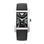 Emporio Armani Men's AR0143 Classic Black Leather Band Watch