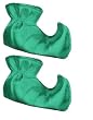 New Adult Santa's Helper Elf Costume Green Shoe Boots