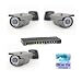 3 camera package - 3 off MIL11UZP Outdoor HD IP Security Camera WDR (Wide Dynamic Range - automatic picture balancing) Zoom Bullet POE & Blue Iris Professional Software & GS108P-100EUS Netgear 8 port 10/100/1000 Gigabit Switch with 4 port Power over Ethernet (PoE), 3 x 10m cat5e uv stabilised cables
