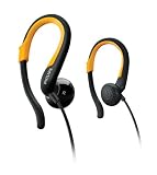 philips Kopfh&auml;rer Philips SHS 4800 Sportkopfhörer  schwarz/gelb