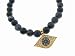 Large Evil Eye in Diamonds and Sapphires on Sodalite by Sydney Evan