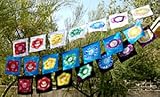 Chakra Prayer Flag - Turquoise