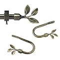 Casual Home Leaf Antique Brass Drapery Hardware