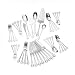 Wallace French Regency 46 Piece Sterling Silver Flatware Set, Service for 8