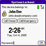 Warden Security for Treo downloadable Software