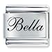 Name Bella Italian Charms Bracelet Link