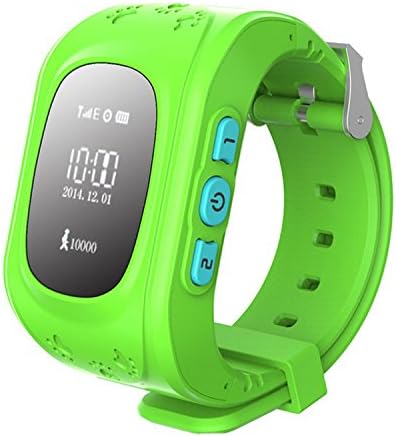 Smart Phone Watch Children Kid Wristwatch Q50 GSM GPRS GPS Locator Tracker Anti-Lost Smartwatch Child Guard for iOS Android (Green)