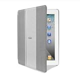 Puro - IPAD2S3GOLF100 - Booklet Golf - Etui en Cuir synth&eacute;tique avec stand int&eacute;gr&eacute; pour iPad - Gris