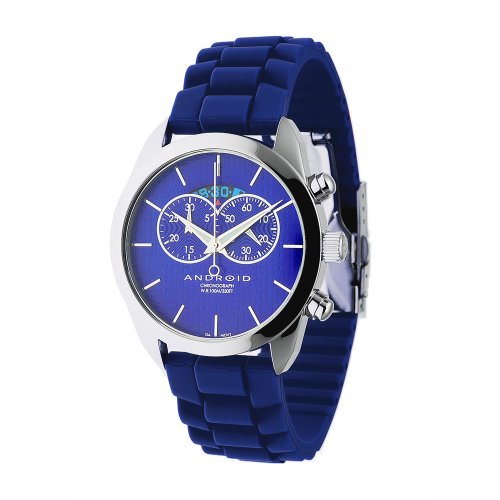 Android Impetus-3 Quartz Chronograph Stainless Steel Case Rubber Strap Watch