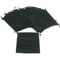 20 Pouches Black Velvet Drawstring Jewelry Bags 5 20 Pouches Black Velvet Drawstring Jewelry Bags 5