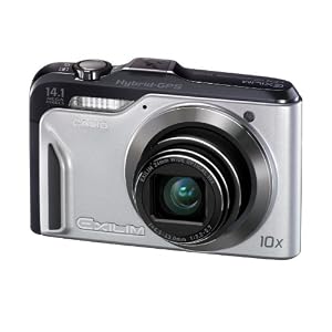 Casio Exilim EX-H20G GPS-Digitalkamera (14 Megapixel, 10-fach opt, Zoom, 7,6 cm (3 Zoll) Display, bildstabilisiert) silber