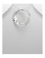 Message Pendant Necklace In 92.5 Sterling Silver