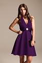 Neckholder Luxus Abendkleid, Kleid, Cocktail Kleid, Farbe lila