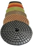 STADEA Premium Grade Wet 5" Diamond Polishing Pads Set For CONCRETE Polish