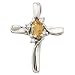 14K White Gold November Birthstone Oval Citrine title=