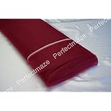 Perfectmaze 54" (Inch) 40 Yards Tulle Bolt For Wedding Party Decoration 20 Colors+ (Burgundy)