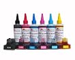 6 Pk Pre-filled, Refillable / compatible Ink Cartridges for Hp 02 + 600 Ml (20 Oz) PrintPayLess Brand UV resistant Bulk Refill Ink, for Photosmart C8150, C8180, C8183