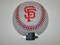 SAN FRANCISCO GIANTS 3-D Logo Baseball Shaped NIGHT LIGHT