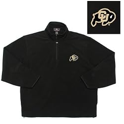 Colorado Golden Buffaloes NCAA "Glacier" Fleece Pullover Sweatshirt (Black)