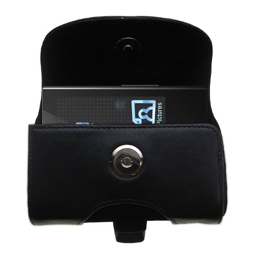 Horizontal Leather Case with Belt Clip/Loop for the Samsung YP-P2JABY