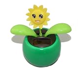 Cool2day Cute Adornment In Car Solar Powered Swinging Flower QC010028 C