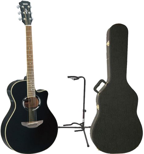 Yamaha APX500II BL Acoustic Electric Guitar w/Thinline Hardshell Case and Guitar Stand On Sale