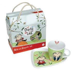 Wild and Wolf Charlie and Lola Milk and Biscuit Set