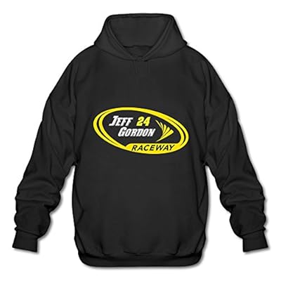 ZEKO Men's Long Sleeve Sweater Jeff Gordon-nascar 1 Black