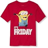 THE CHILDREN'S PLACE(ザ・チルドレンズプレイス) ディスピケブルミーミニオングラフィックティ レッド トップス半袖Tシャツ 14歳【並行輸入】
