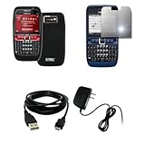 EMPIRE Black Silicone Skin Case Cover + Mirror Screen Protector + Home Wall ....