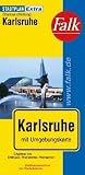 Falk Stadtplan Extra Standardfaltung Karlsruhe