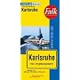 Falk Stadtplan Extra Standardfaltung Karlsruhe